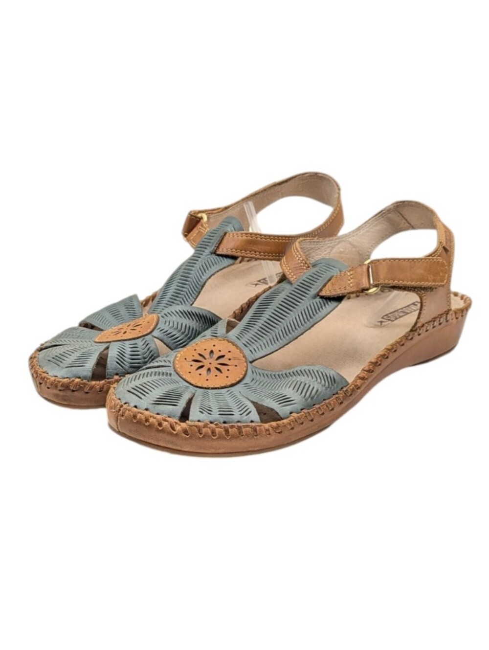 Pikolinos Vallarta T-Strap Leather Sandals Size 39 US 8.5  EUC $180   S4138 - Picture 8 of 12